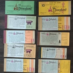 Vintage Disneyland Ticket Book Collection